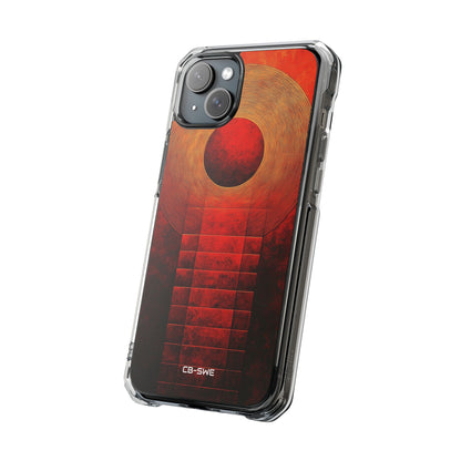 Circular Convergence Glows iPhone Case - Impact