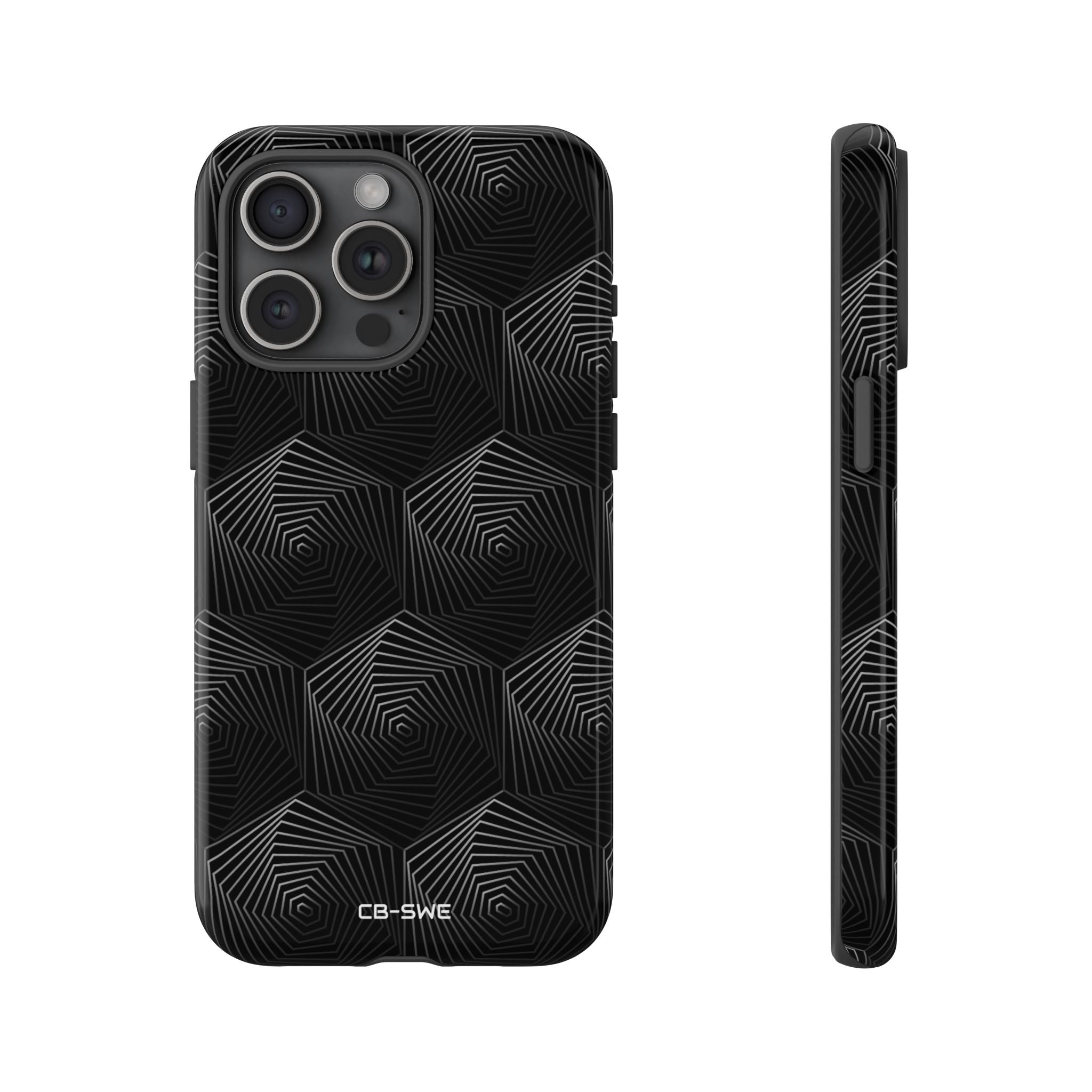 Geometric Spiral Illusion - iPhone Case