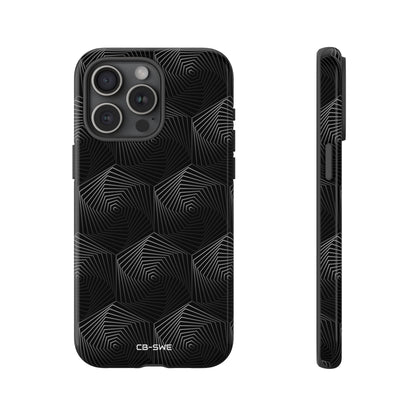 Geometric Spiral Illusion - iPhone Case