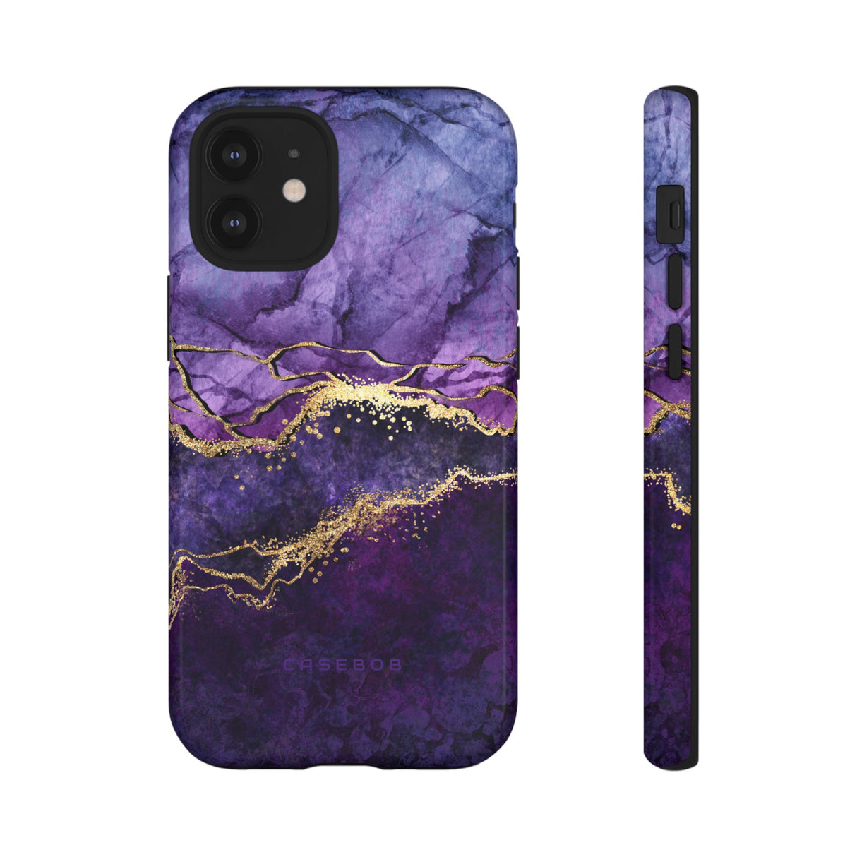 Purple Blue Marble - Protective Phone Case