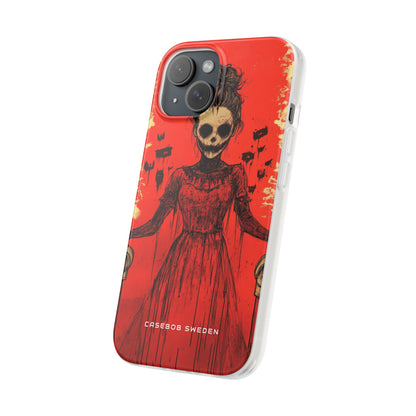 Haunting Scarlet Descent iPhone 15 - Flexi Phone Case