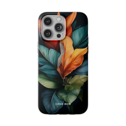 Tropical Leafburst iPhone 14 Pro Max Case - Soft