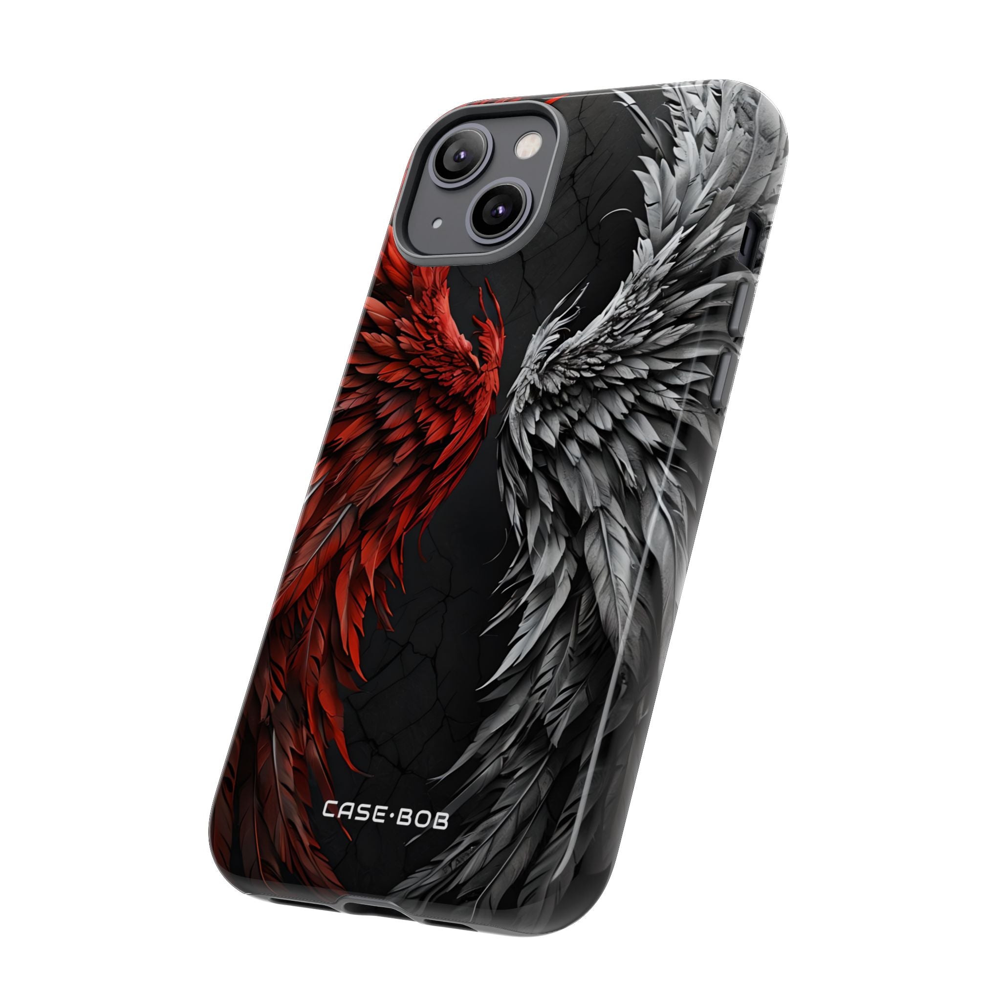 Crimson White Wings iPhone 14 Plus Case - Tough