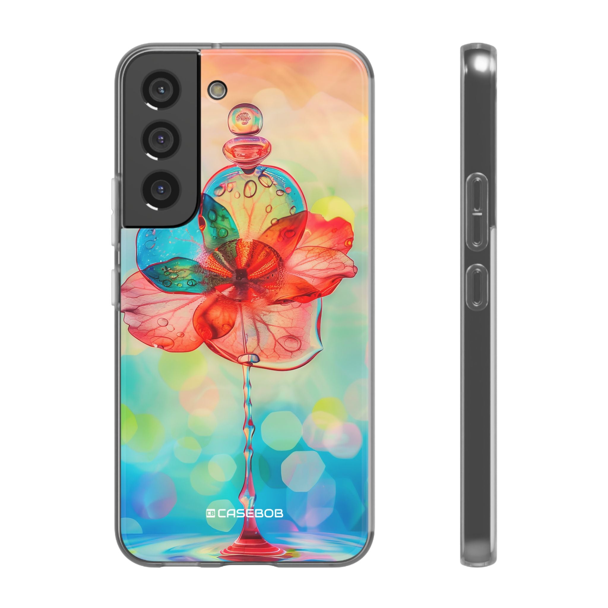 Verträumte Liquid Bloom | Flexible Handyhülle für Samsung Galaxy