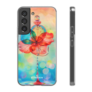 Verträumte Liquid Bloom | Flexible Handyhülle für Samsung Galaxy