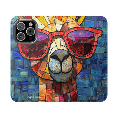 Sunglass Llama Mosaic - iPhone 16 Pro Case - Wallet