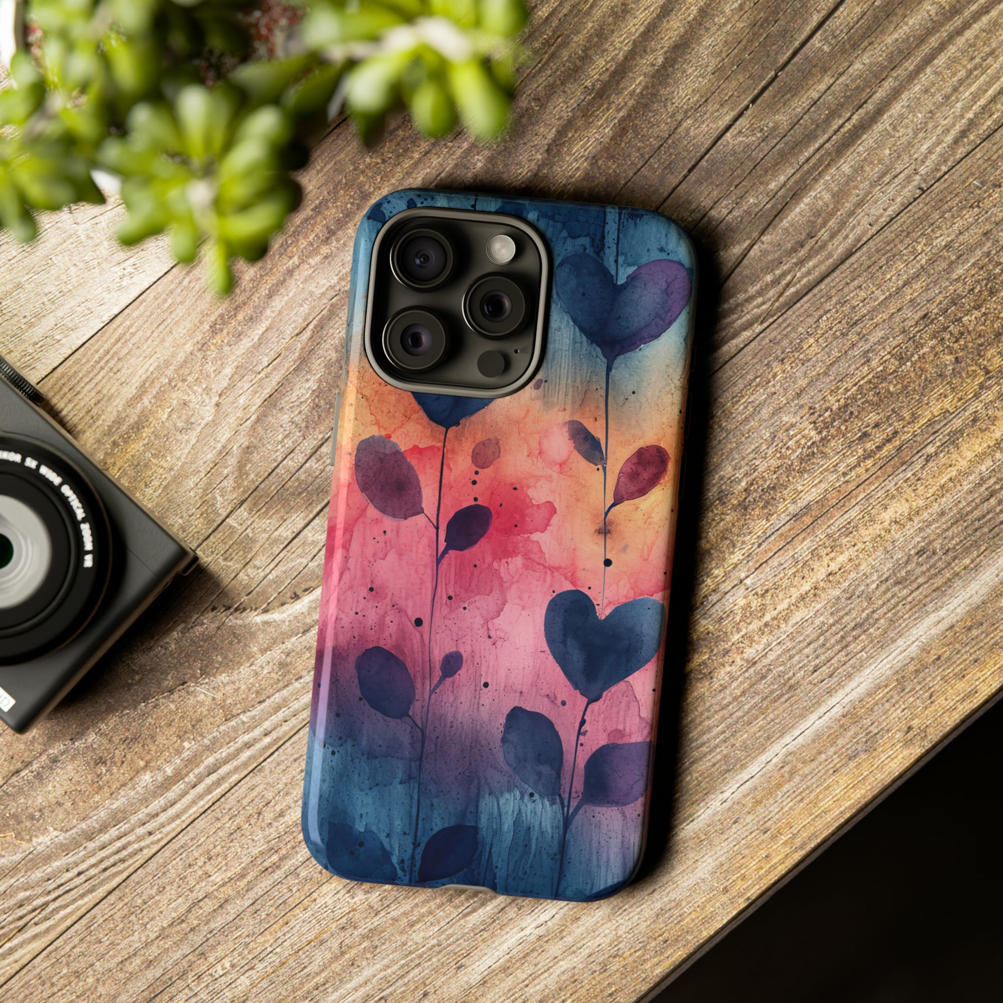 Heartfelt Pastel Mosaic - Protective Phone Case