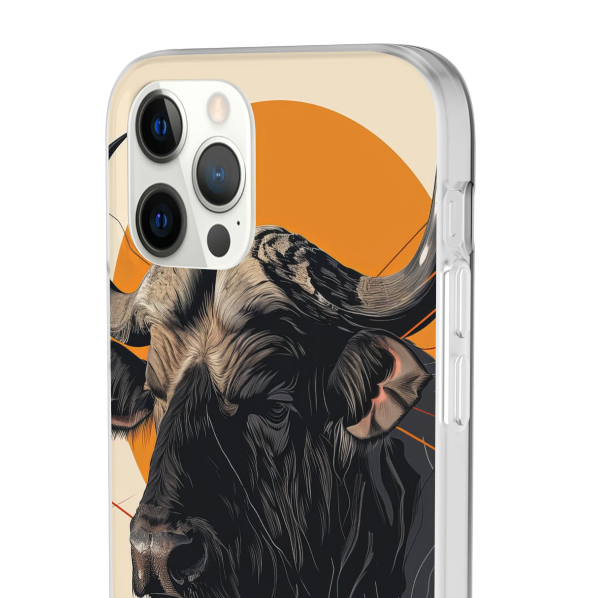 Majestic Buffalo Sun | Flexible Phone Case for iPhone