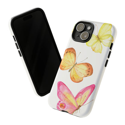 Watercolor Butterflyes - Protective Phone Case