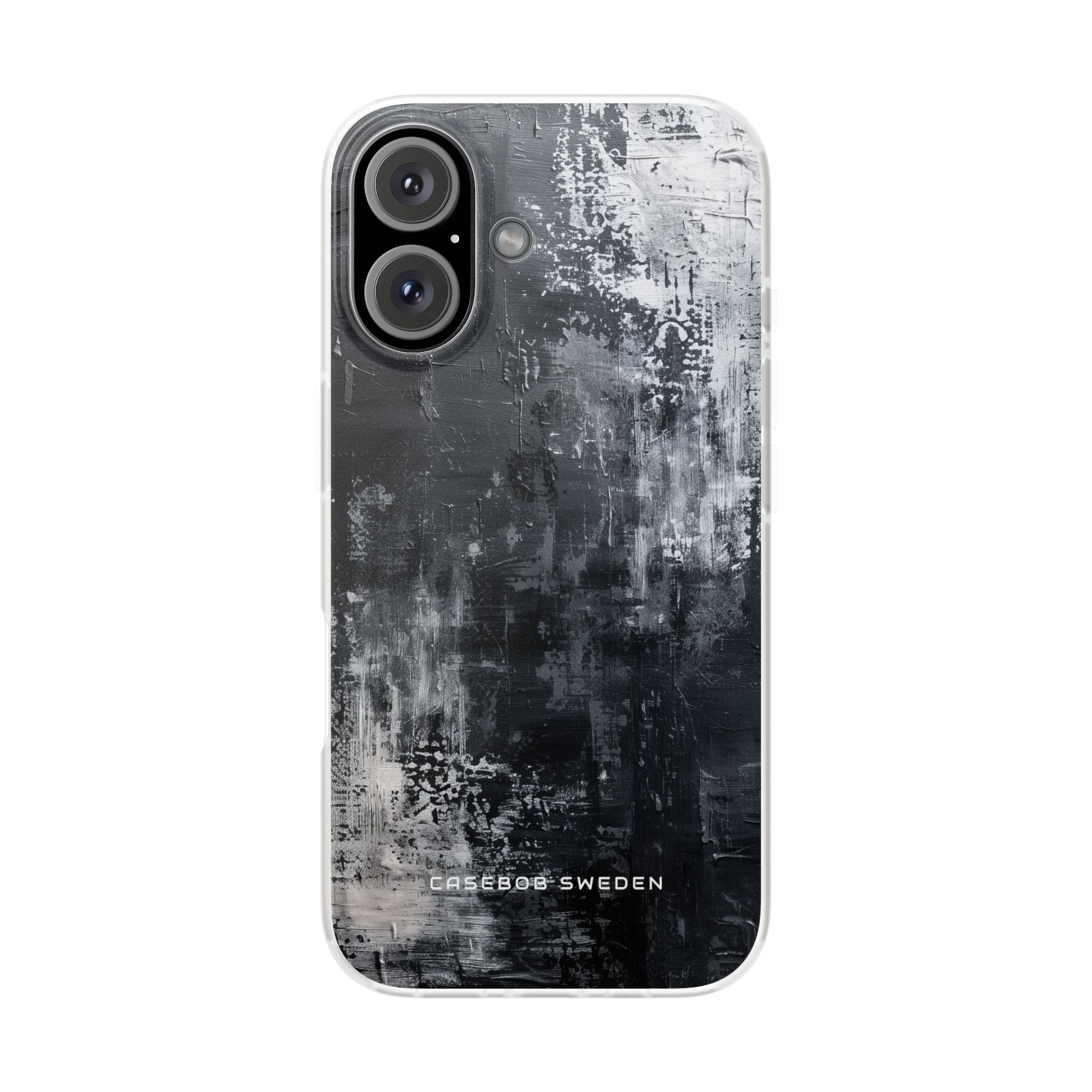 Textured Monochrome Blossom iPhone 16 - Flexi Phone Case