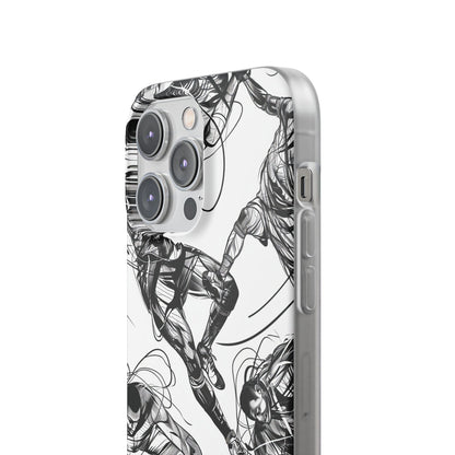 Dynamic Athletic Surrealism | Flexible Phone Case for iPhone