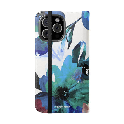 Blue Bloom - iPhone 16 Max Case - Wallet