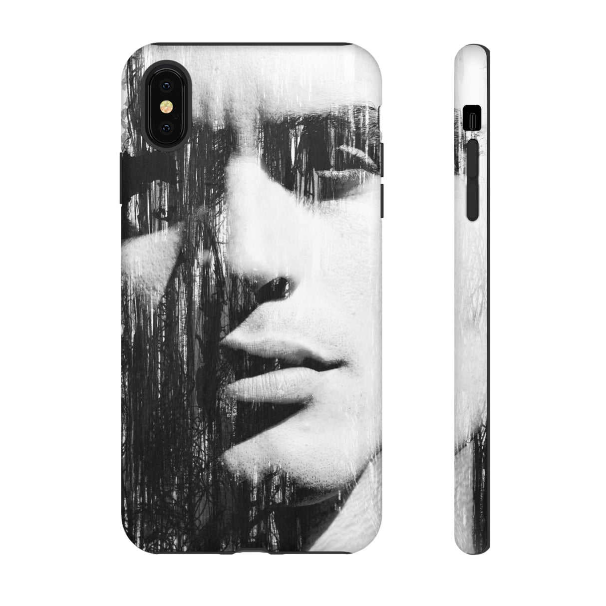 Black & White Pop Art - Protective Phone Case