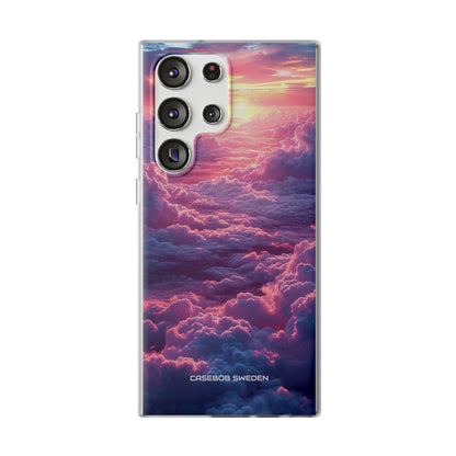 Pink Purple Clouds - Flexi Samsung S23 Phone Case