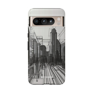 Urban Wireframe | Protective Phone Case for Google Pixel