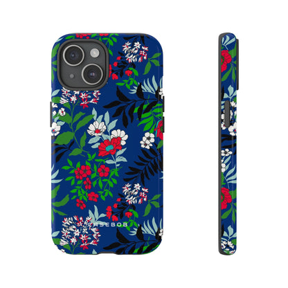 Blue Art Flowerfield - Protective Phone Case