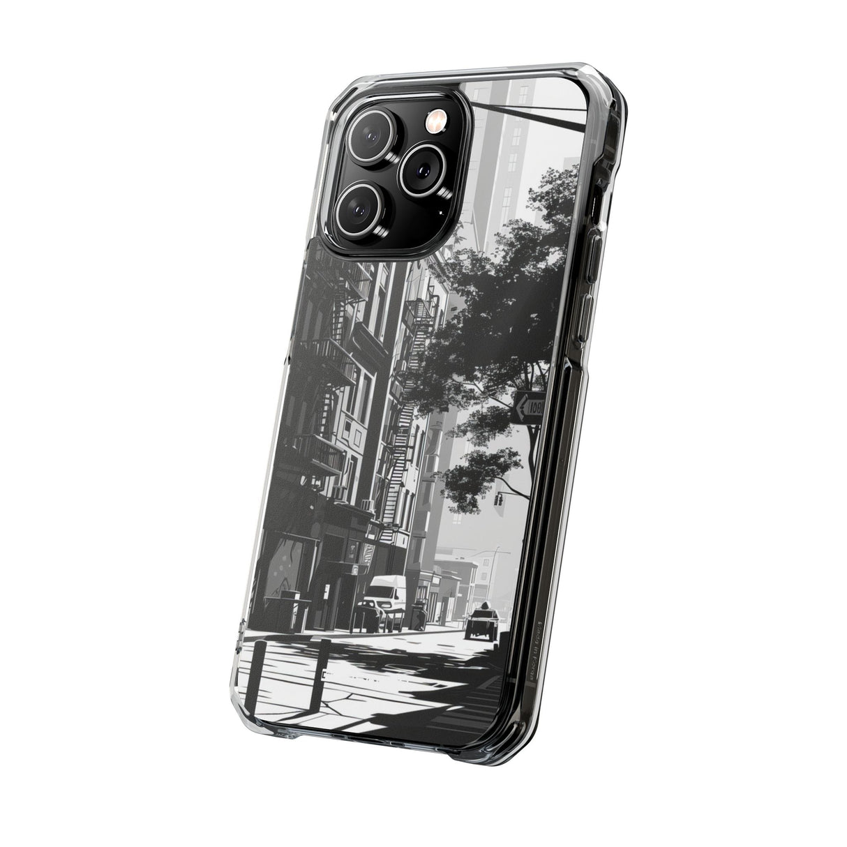 Urban Serenity - Phone Case for iPhone (Clear Impact - Magnetic)