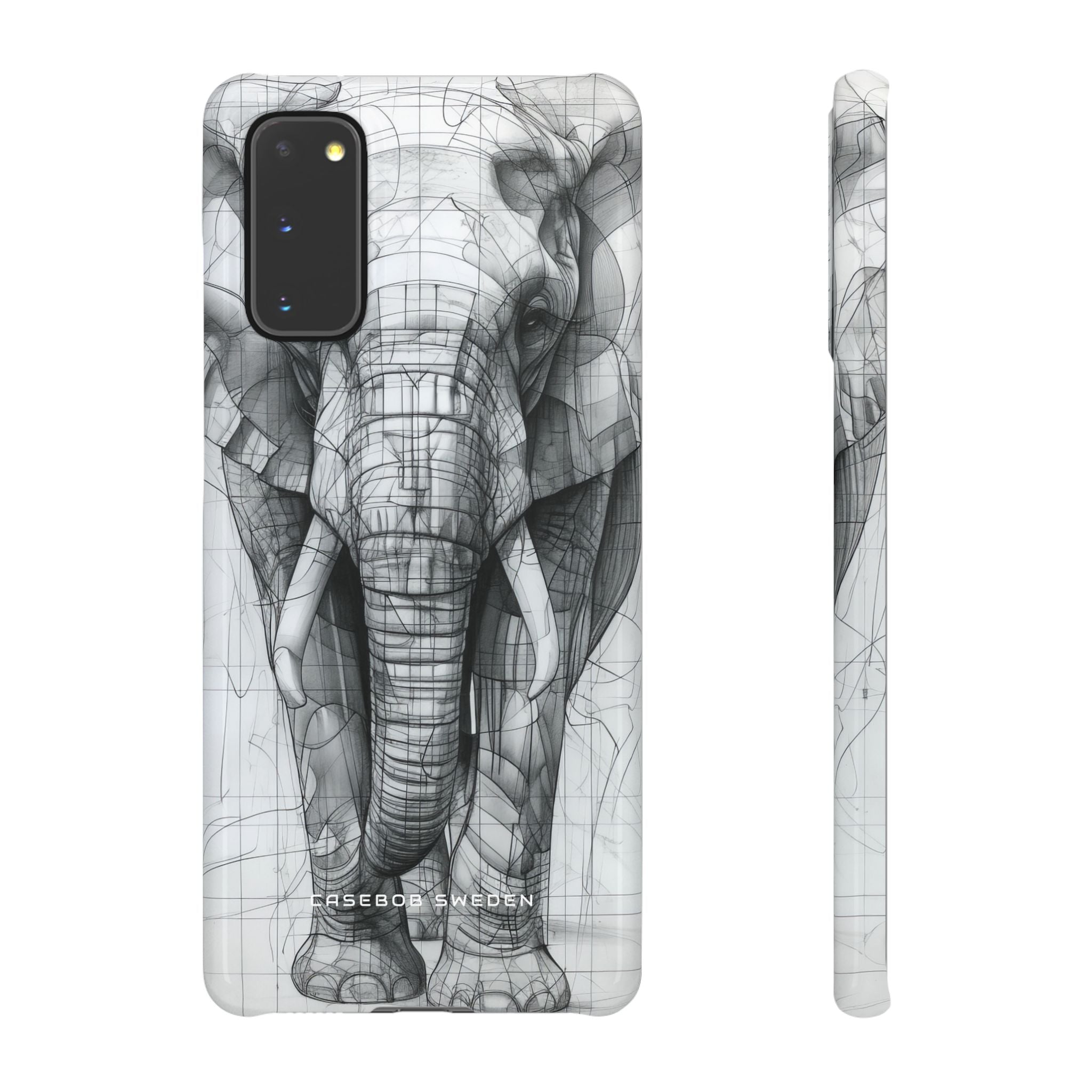 Elephant Line Geometry Samsung S20 - Slim Phone Case