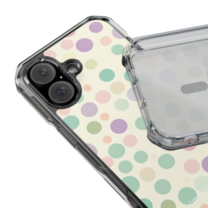 Playful Pastel Polka Dots - Clear Impact iPhone 16 Phone Case