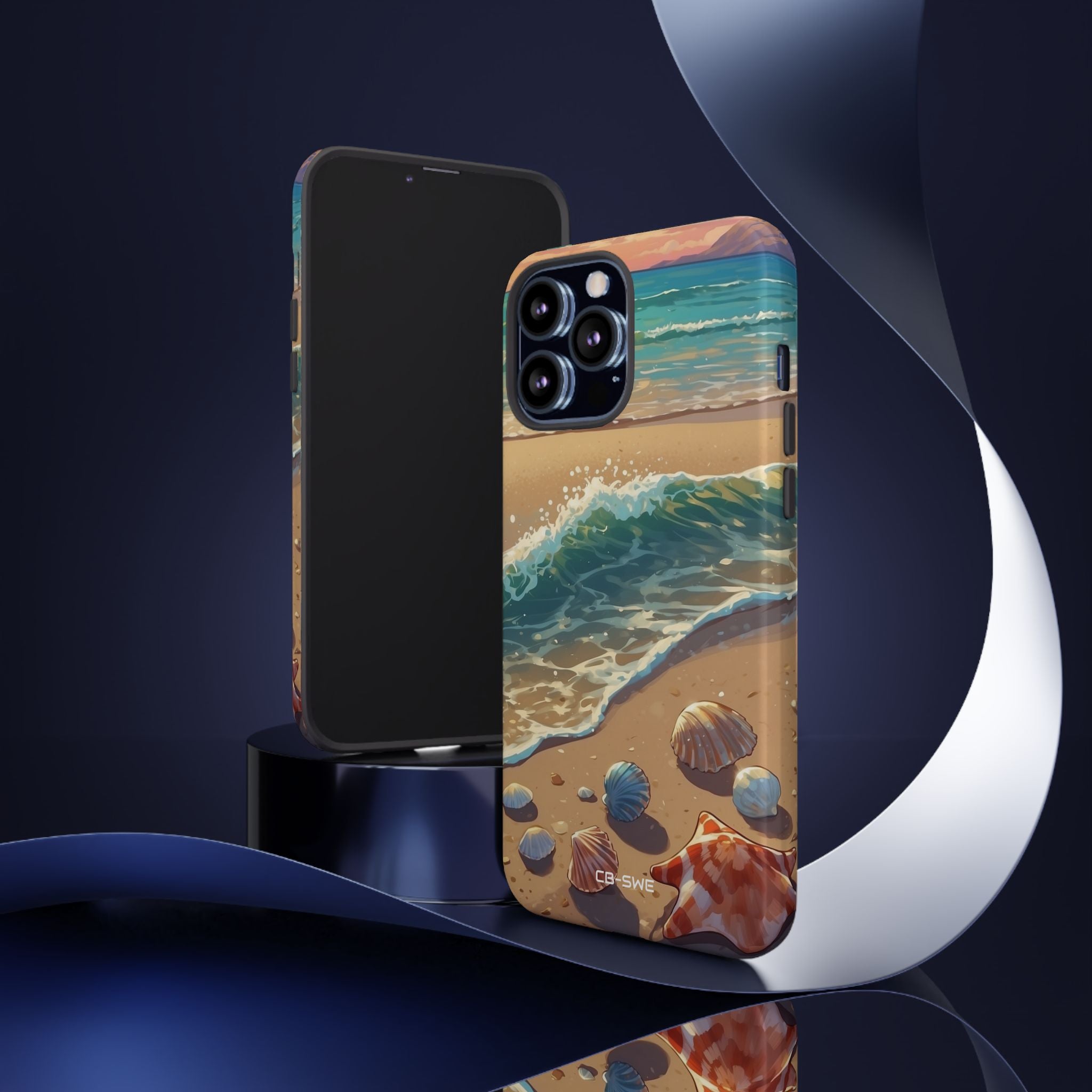 Seashells Kiss Shore - iPhone Case
