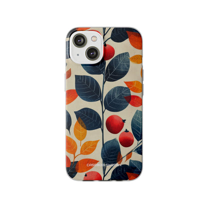 Autumn Nature Pattern - Flexi iPhone 14 Phone Case