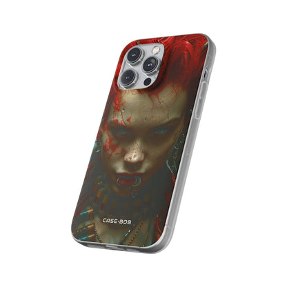 Red Spike Gaze iPhone 14 Pro Max Case - Soft