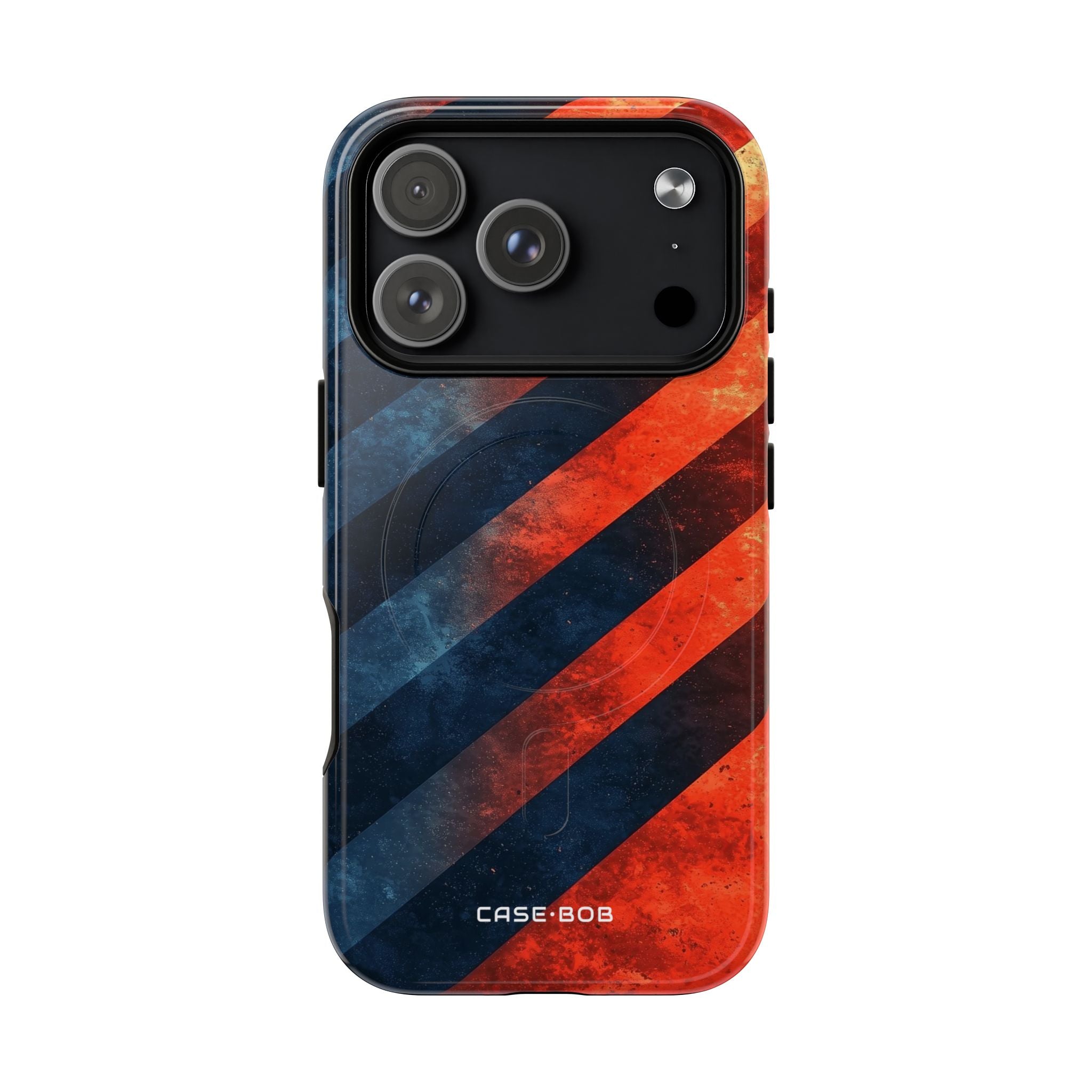 Diagonal Stripes Blaze iPhone 17 Pro Case - Tough+