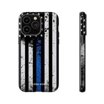Blue Stripe Flag iPhone 14 Pro Max Case - Tough