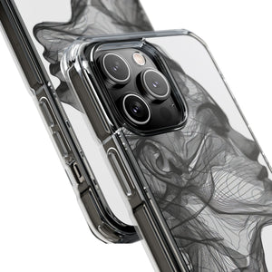 Ethereal Lines - Phone Case for iPhone (Clear Impact - Magnetic)