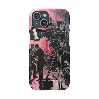 Retro Cinematic Spotlight iPhone 15 - Slim Phone Case