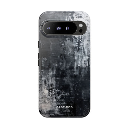 Textured Blackscape Google Pixel 9 Pro XL Case - Tough