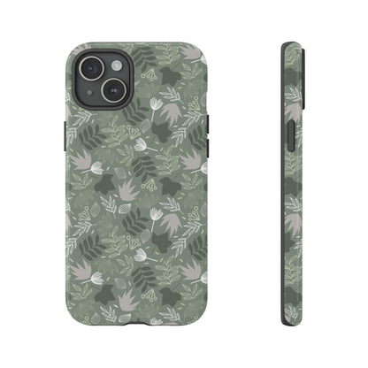 Jungle Green Leaf - Protective Phone Case