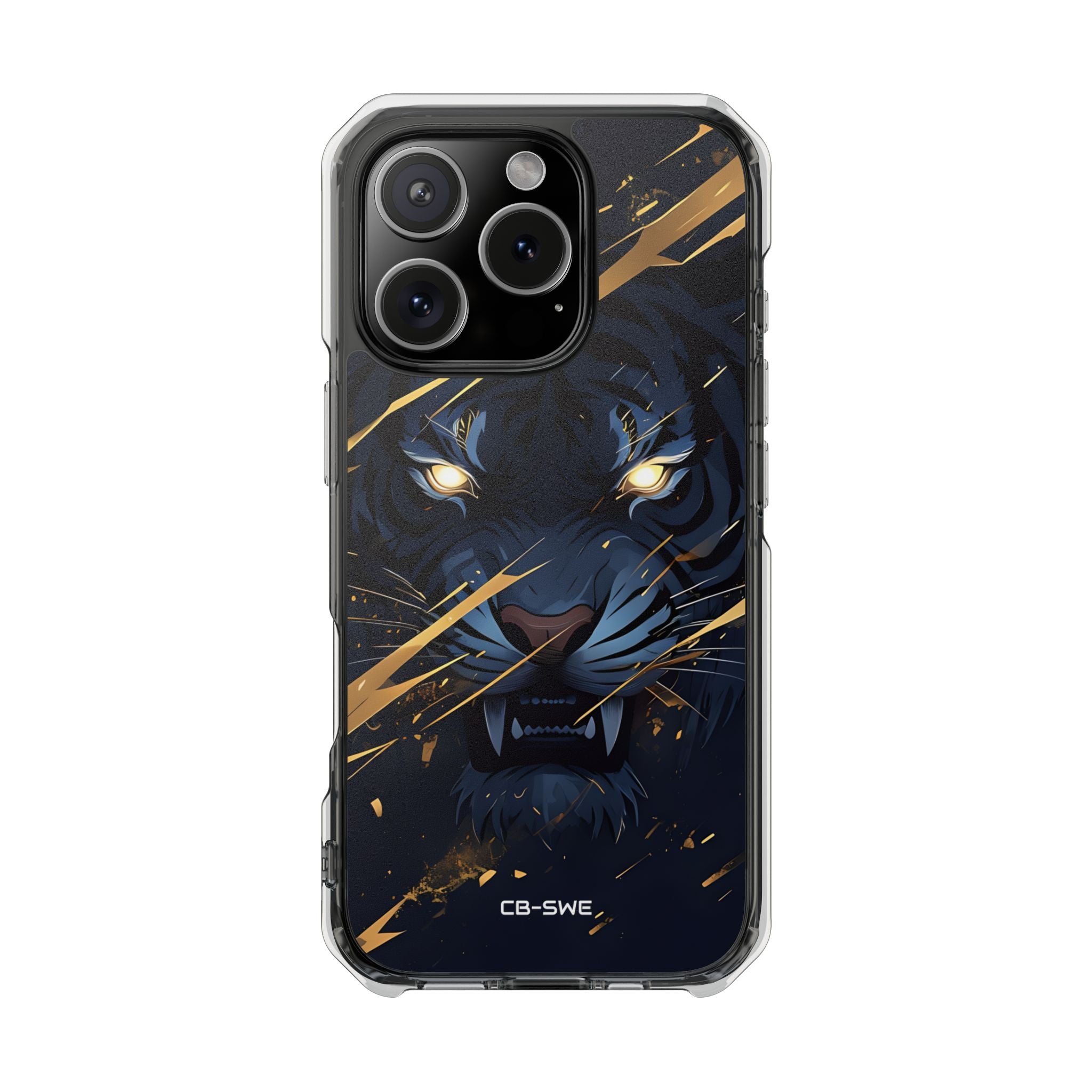 Tiger's Glowing Gaze iPhone Case - Impact
