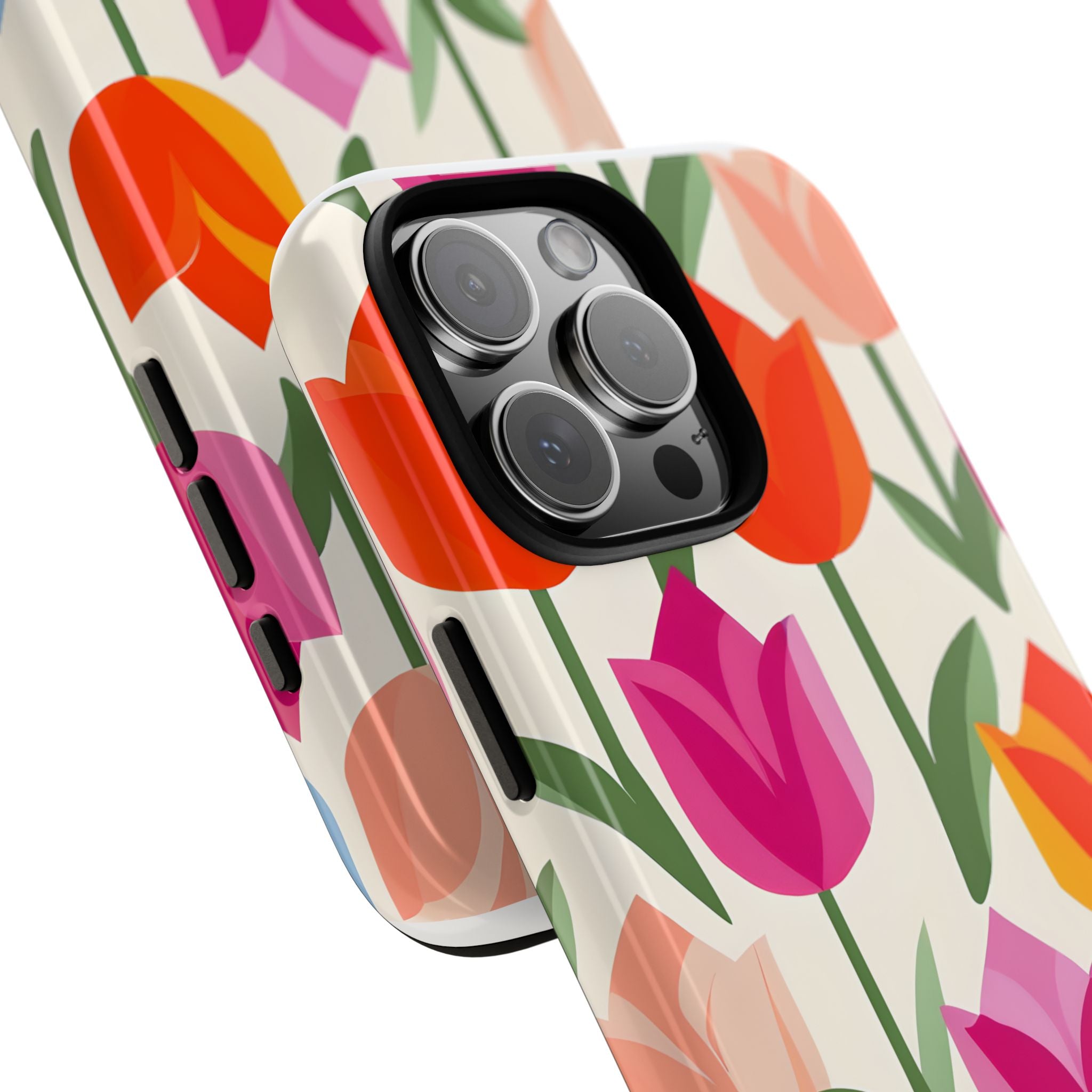 Tulip Harmony Green iPhone 16 Case - Tough