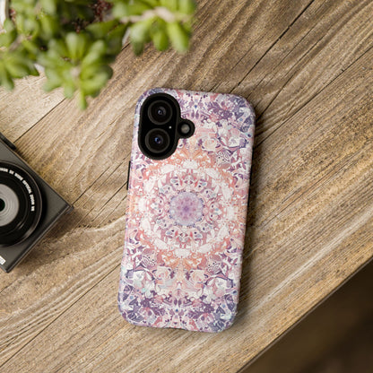 Purple Pink Mandala - Tough iPhone 16 Phone Case