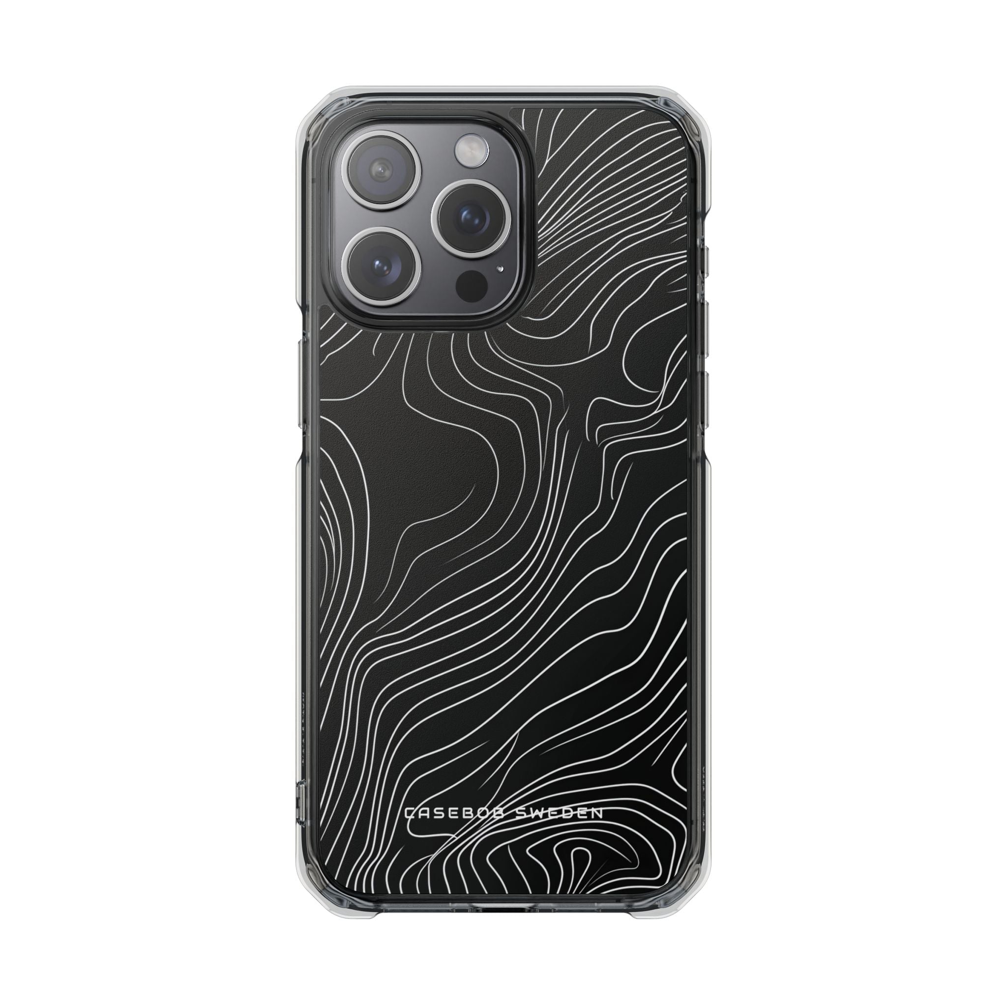 Contour Waveform Flow iPhone 15 - Clear Impact Phone Case