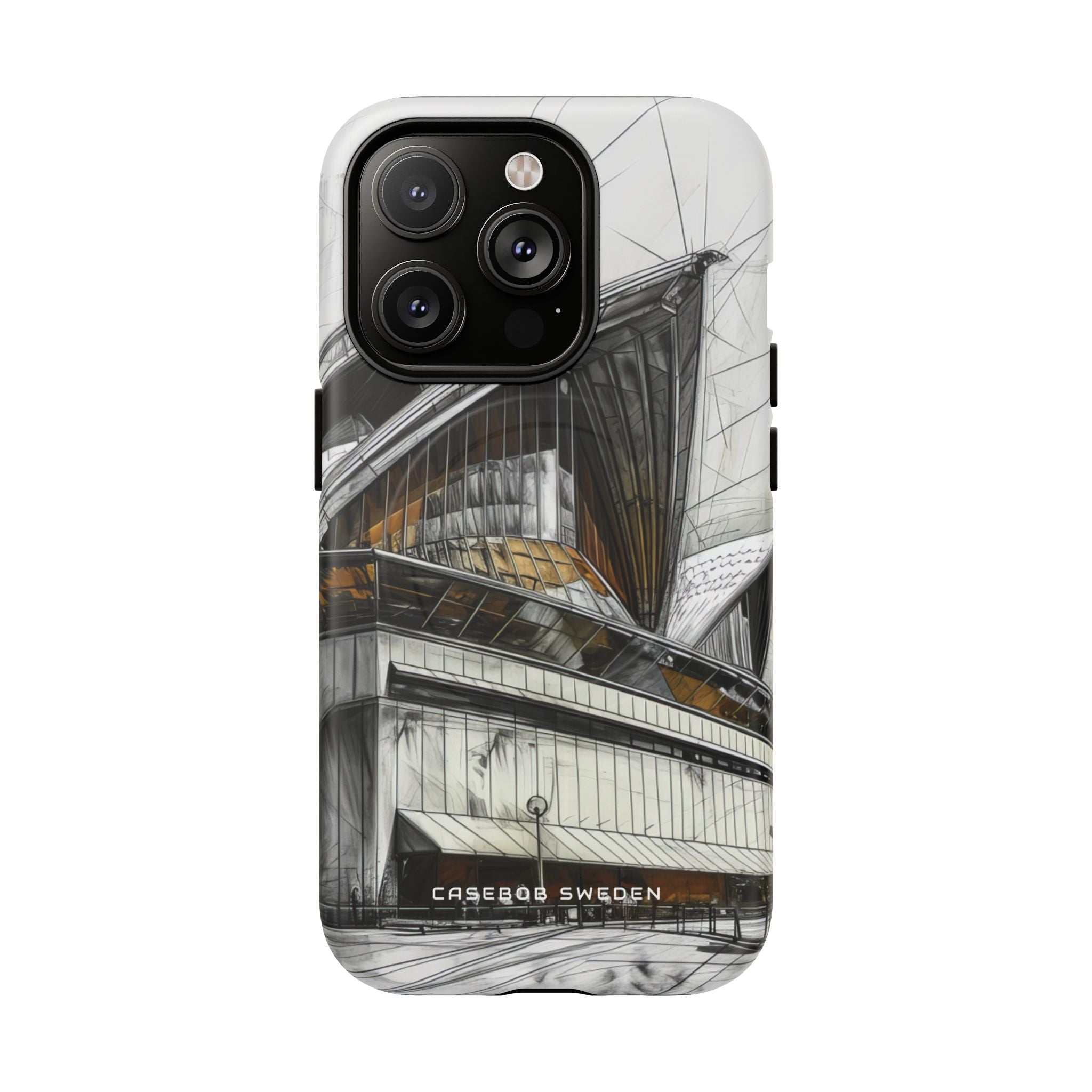 Architectural Curves in Line Formation iPhone 14 | Tough+ Phone Case