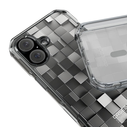 Monochrome Cube Depth iPhone 16 - Impact Clear+