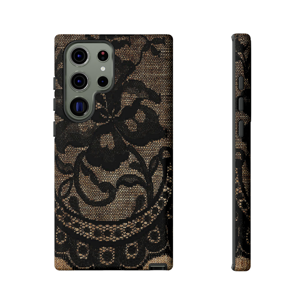 Broomrose Gothic Flower - Protective Phone Case