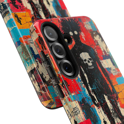 Spiky Skull Silhouette Samsung S25 Plus Case - Tough