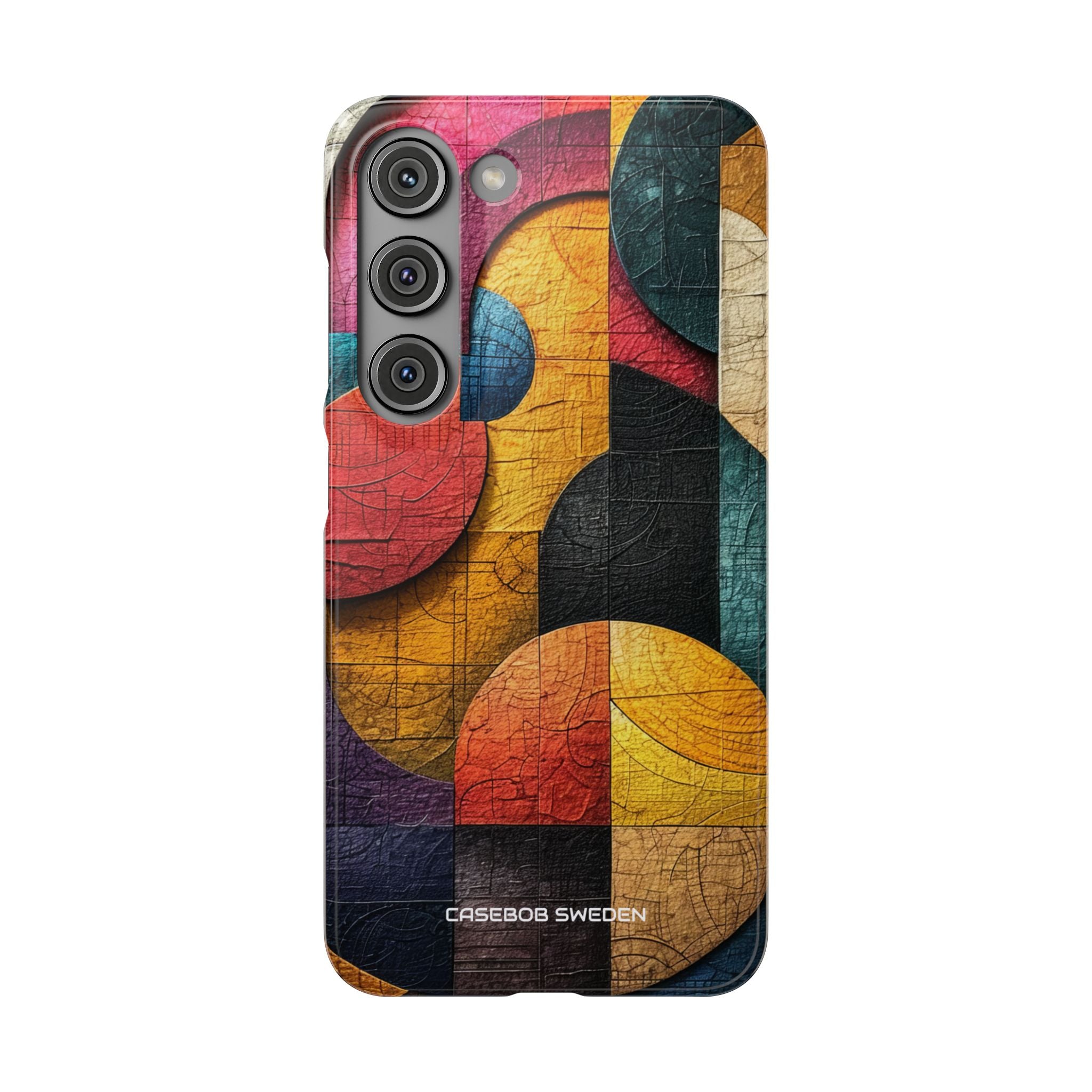 Vibrant Geometric Art - Slim Samsung S23 Phone Case