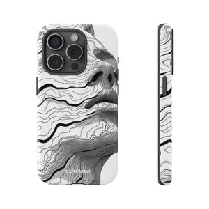 Topographic Serenity | Protective Phone Case for iPhone