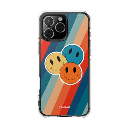 Retro Smiley Harmony iPhone Case - Impact