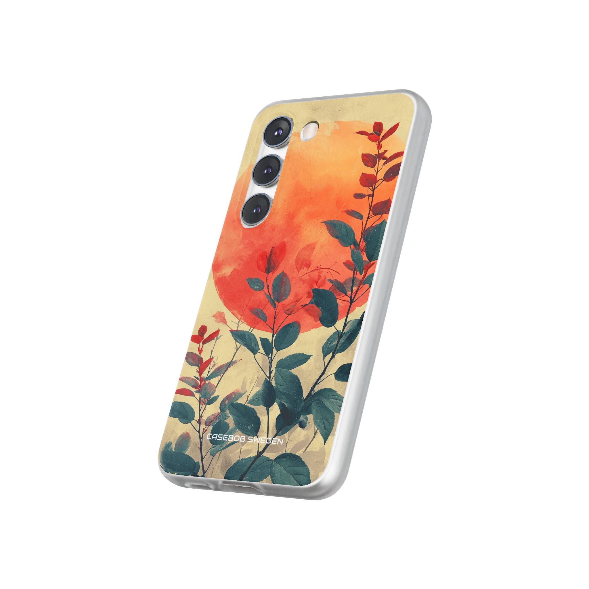 Orange Sun Harmony - Flexi Samsung S23 Phone Case