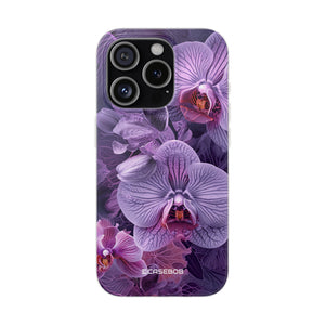 Strahlendes Orchideen-Design | Handyhülle für iPhone (flexible Hülle) 