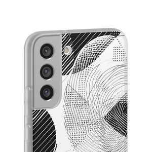 Monochrome Dynamics | Flexible Phone Case for Samsung Galaxy