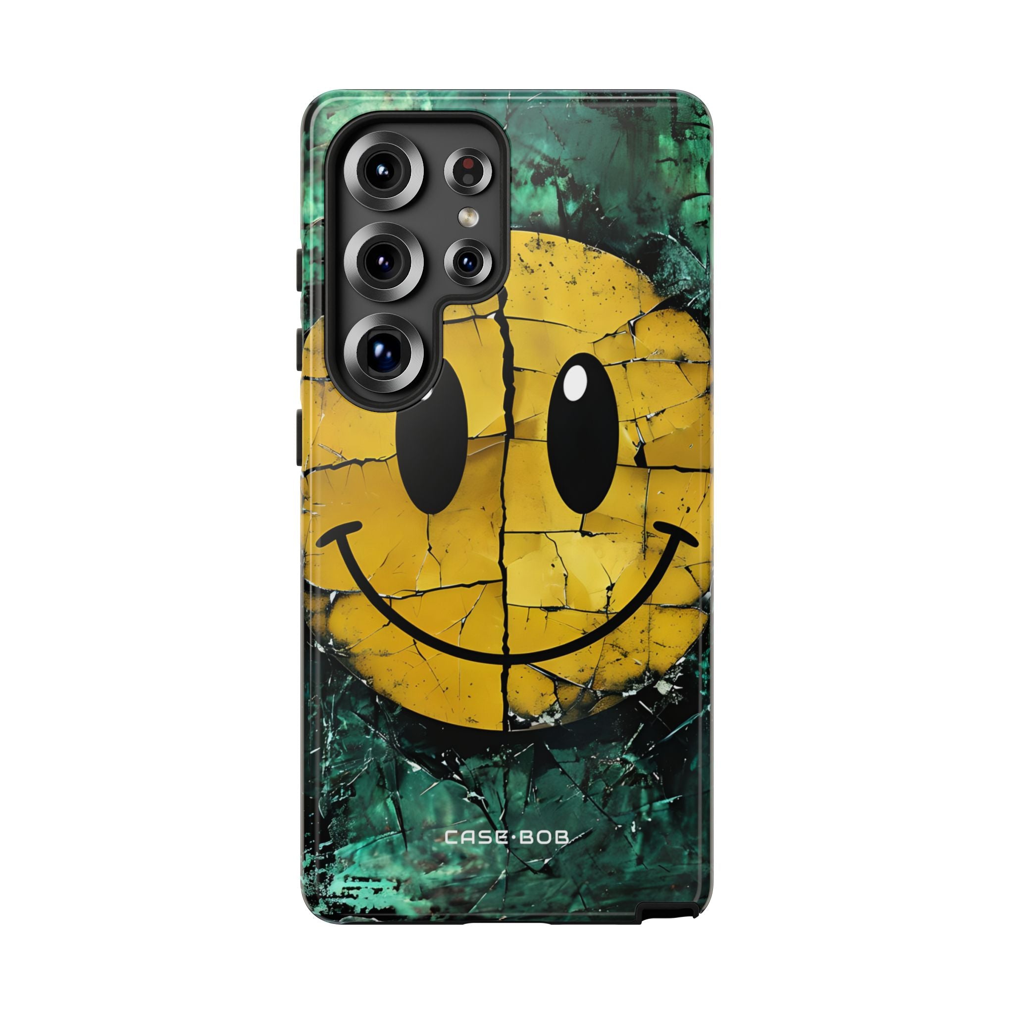 Cracked Smiley Samsung S25 Ultra Case - Tough