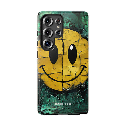 Cracked Smiley Samsung S25 Ultra Case - Tough