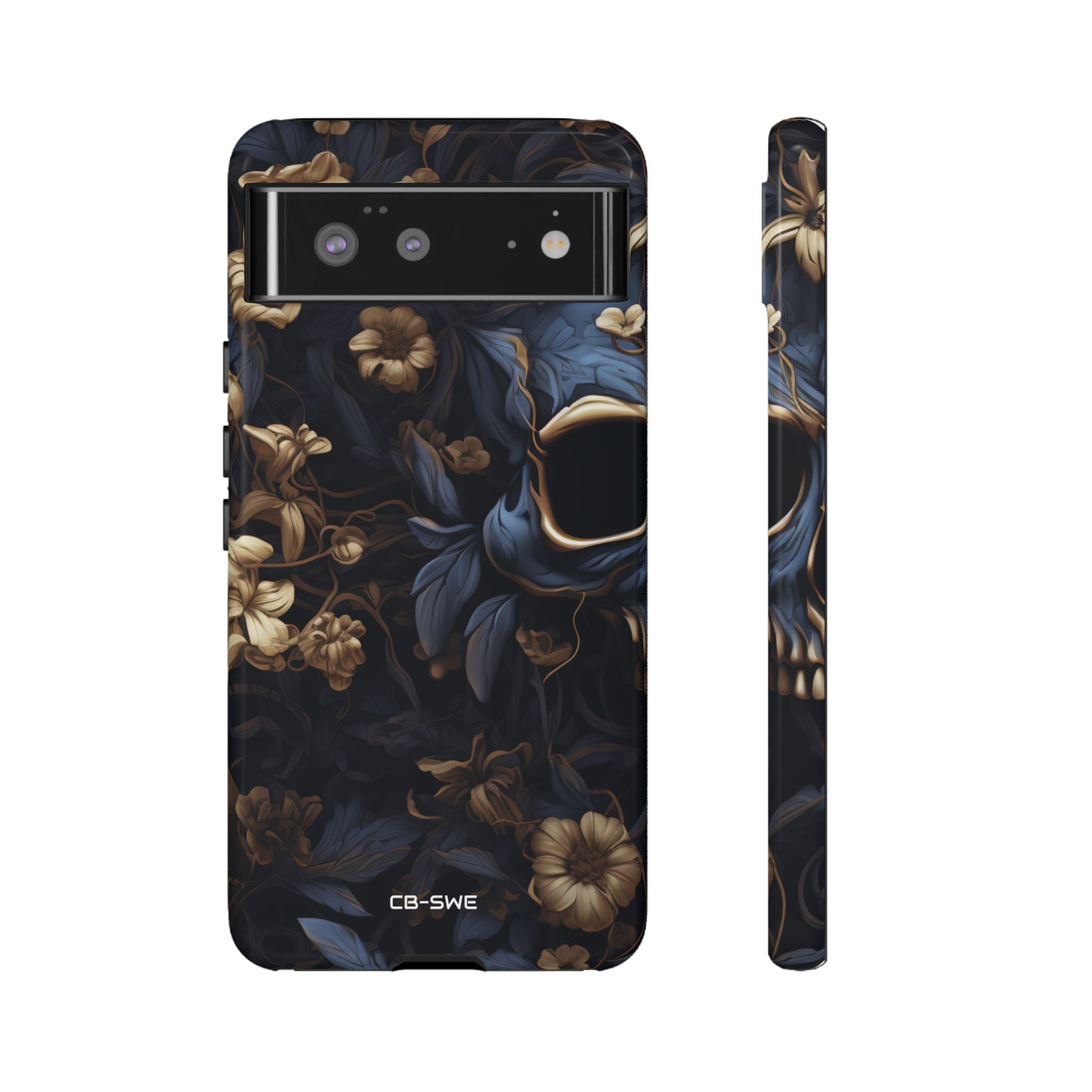 Gothic Floral Skull - Google Pixel Case