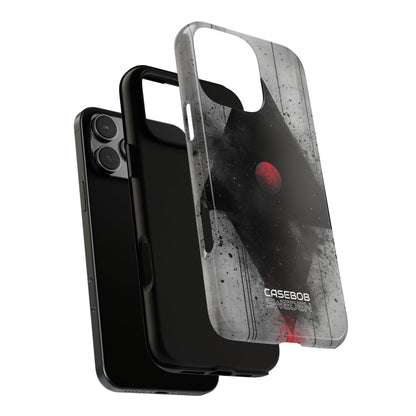Crimson Core Geometry iPhone 16 - Tough
